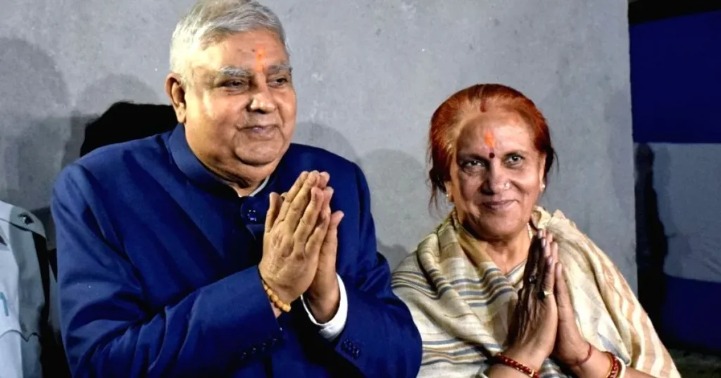 Jagdeep Dhankhar Wife