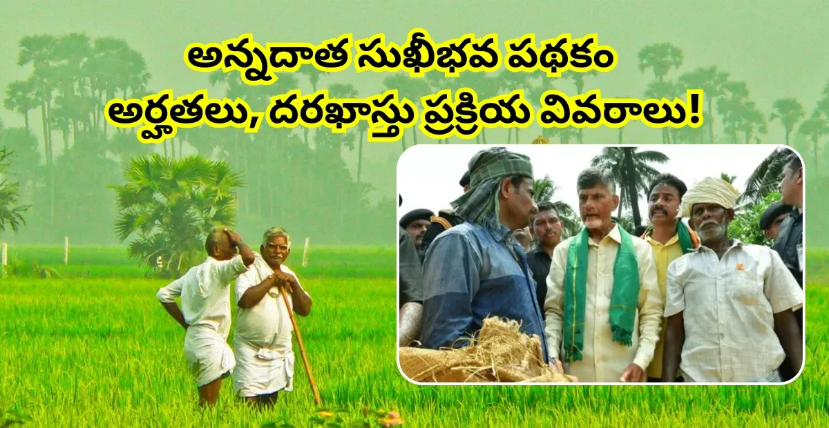 అన్నదాత సుఖీభవ పథకం అర్హతలు, దరఖాస్తు ప్రక్రియ వివరాలు!