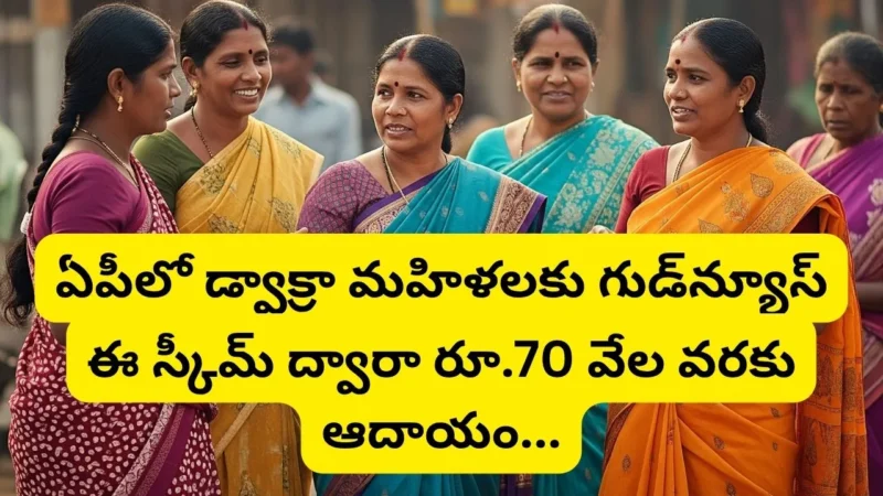 ఏపీలో డ్వాక్రా మహిళలకు గుడ్‌న్యూస్.. ఈ స్కీమ్ ద్వారా రూ.70 వేల వరకు ఆదాయం