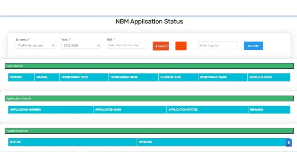 Thalliki Vandanam Payment Status Check Online