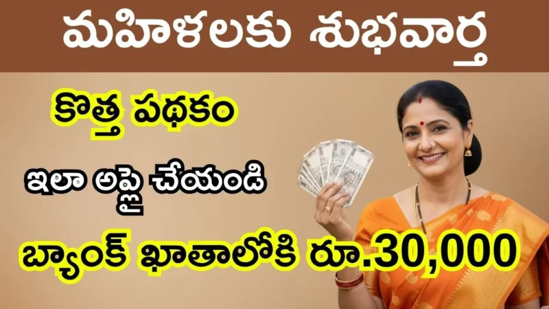 మహిళలకు శుభవార్త బ్యాంక్ ఖాతాలోకి డైరెక్ట్ గా రూ.30,000! ఎప్పుడంటే?
