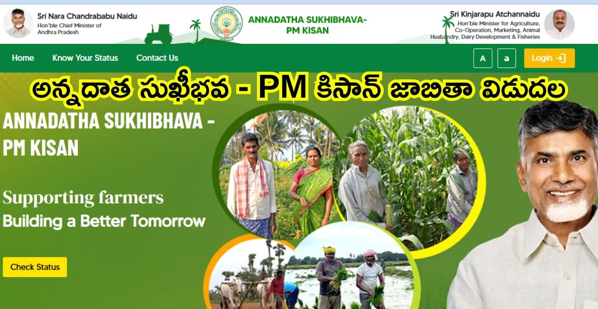 ఆంధ్రప్రదేశ్‌ రైతులకు శుభవార్త: అన్నదాత సుఖీభవ – PM కిసాన్ జాబితా విడుదల