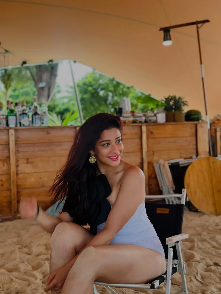 saradaga kasepu actress nyra banerjee latest bikini photos goes viral