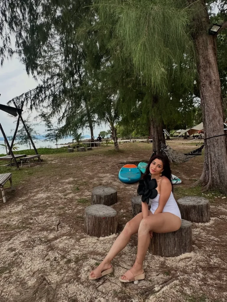 saradaga kasepu actress nyra banerjee latest bikini photos goes viral