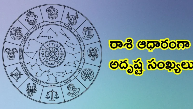 రాశి ఆధారంగా అదృష్ట సంఖ్యలు: మీకు ఏ నెంబర్ కలిసొస్తుందో తెలుసా?