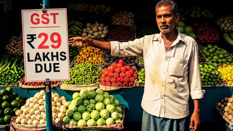 కూరగాయల వ్యాపారికి ₹29 లక్షల GST నోటీసు డిజిటల్ లావాదేవీలపై కలకలం