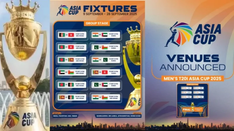 Asia Cup 2025: పూర్తి షెడ్యూల్, వేదికలు, టీమిండియా మ్యాచ్ వివరాలు