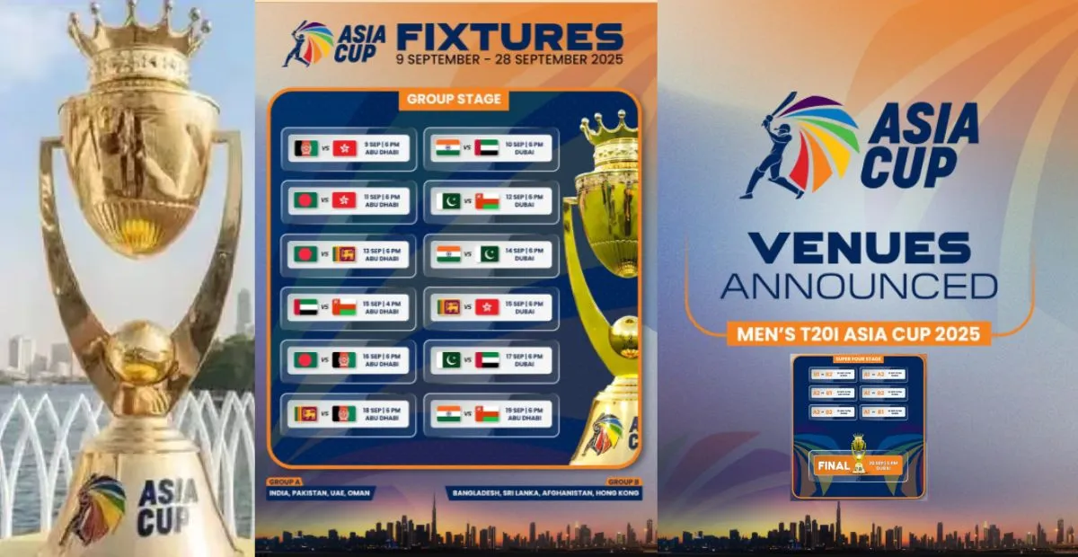 Asia Cup 2025: పూర్తి షెడ్యూల్, వేదికలు, టీమిండియా మ్యాచ్ వివరాలు
