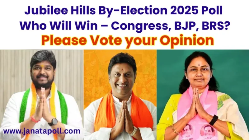 Jubilee Hills By-Election 2025 Poll: Who Will Win – BJP, Congress, or BRS?