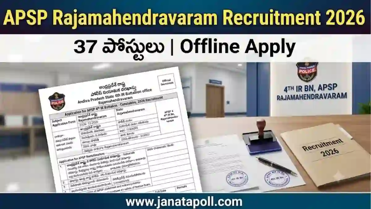 apsp-rajamahendravaram-recruitment-2026-37-posts